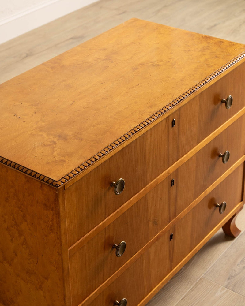 Swedish Mid - Century Deco Style Chest of Drawers, 1960's - Lone Fox