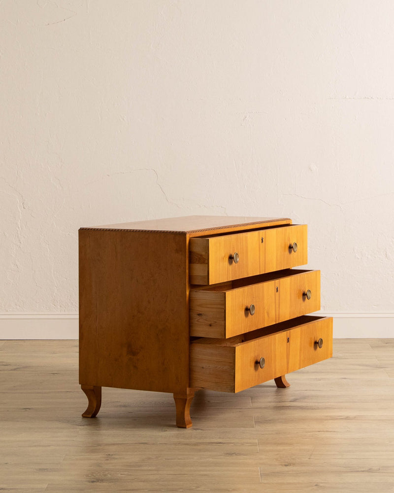 Swedish Mid - Century Deco Style Chest of Drawers, 1960's - Lone Fox