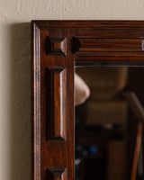 Swedish Pine Brutalist Wall Mirror, 1960's - Lone Fox