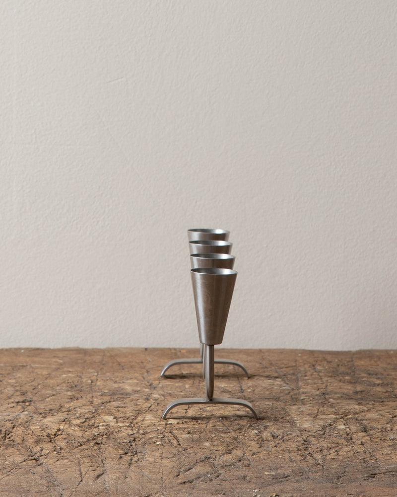 Swedish Wavy Steel Candle Holder - Lone Fox