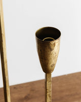 Tall Antique Gold Metal Taper Holders (Set of 3) - Lone Fox