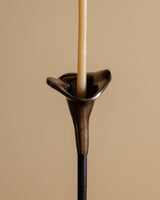 Tall Callas Iron & Brass Candle Holder - Lone Fox