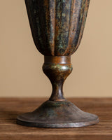 Tall Fluted Patina Vase, Europe, Early 20th Century - Lone Fox
