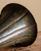 Tall Fluted Patina Vase, Europe, Early 20th Century - Lone Fox