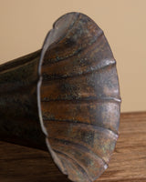 Tall Fluted Patina Vase, Europe, Early 20th Century - Lone Fox