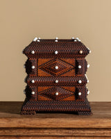 Tall Tramp Art Box w/ Drawers, American, Early 20th Century - Lone Fox