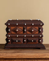 Tall Tramp Art Box w/ Drawers, American, Early 20th Century - Lone Fox