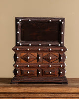 Tall Tramp Art Box w/ Drawers, American, Early 20th Century - Lone Fox