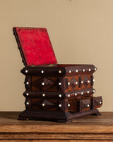 Tall Tramp Art Box w/ Drawers, American, Early 20th Century - Lone Fox