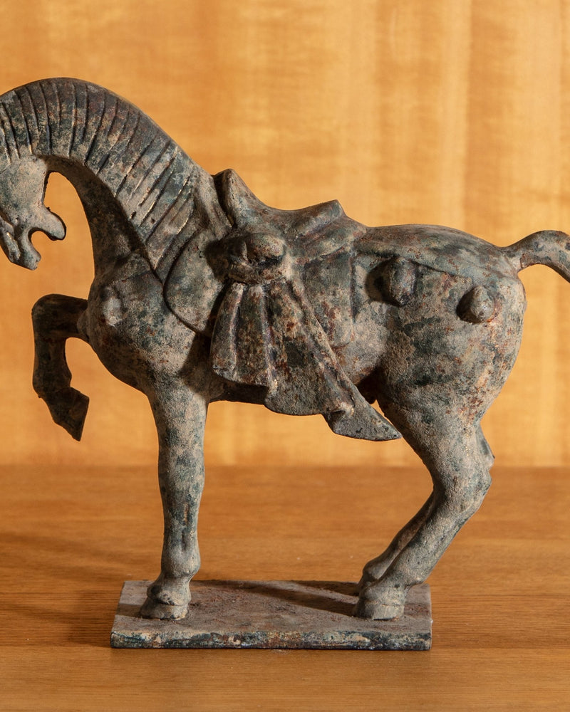 Tang Dynsty Style Iron Horse Statue, China, Early 20th Century - Lone Fox