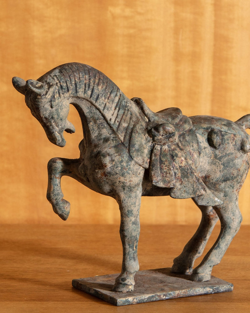 Tang Dynsty Style Iron Horse Statue, China, Early 20th Century - Lone Fox