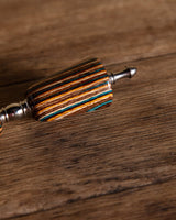 Teal Grain Wooden Handled Bread Knife - Lone Fox