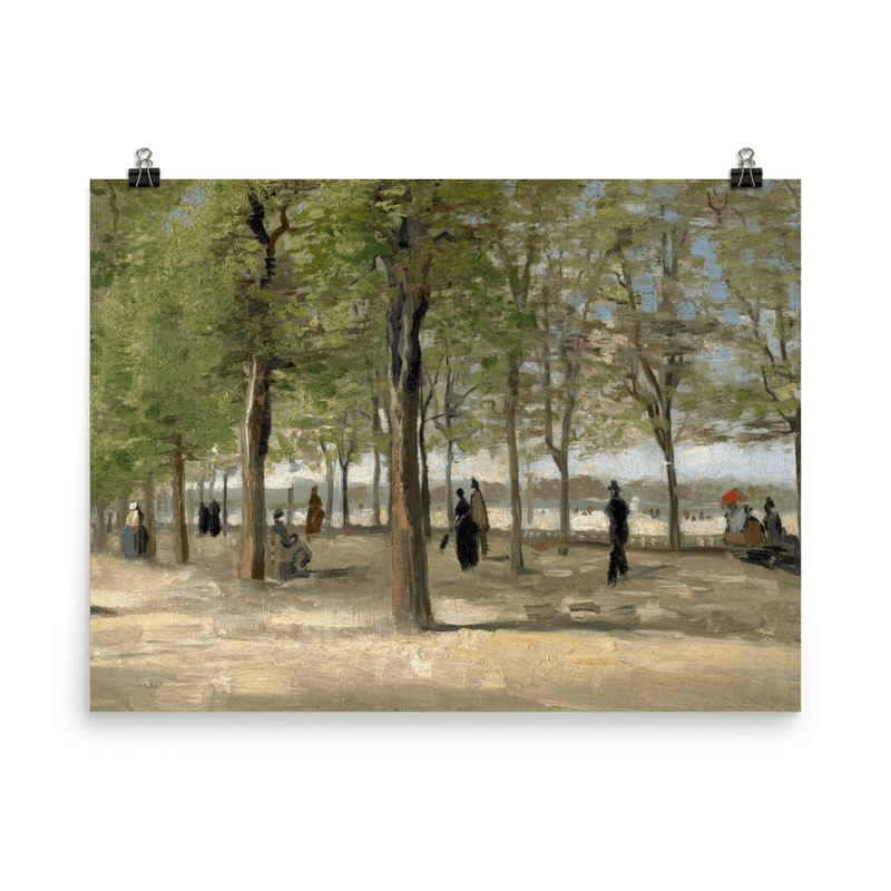 "Terrace in the Luxembourg Gardens" Art Print - Lone Fox