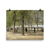 "Terrace in the Luxembourg Gardens" Art Print - Lone Fox