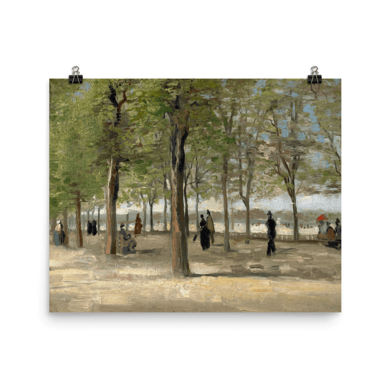 "Terrace in the Luxembourg Gardens" Art Print - Lone Fox