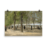 "Terrace in the Luxembourg Gardens" Art Print - Lone Fox