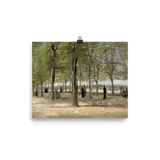 "Terrace in the Luxembourg Gardens" Art Print - Lone Fox