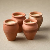 Terracotta Beeswax Candles (4) - Floral - Lone Fox
