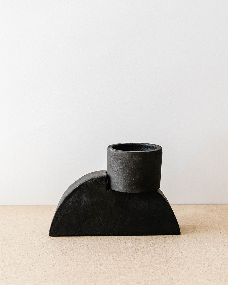 Terracotta Noir Candle Holder - Lone Fox