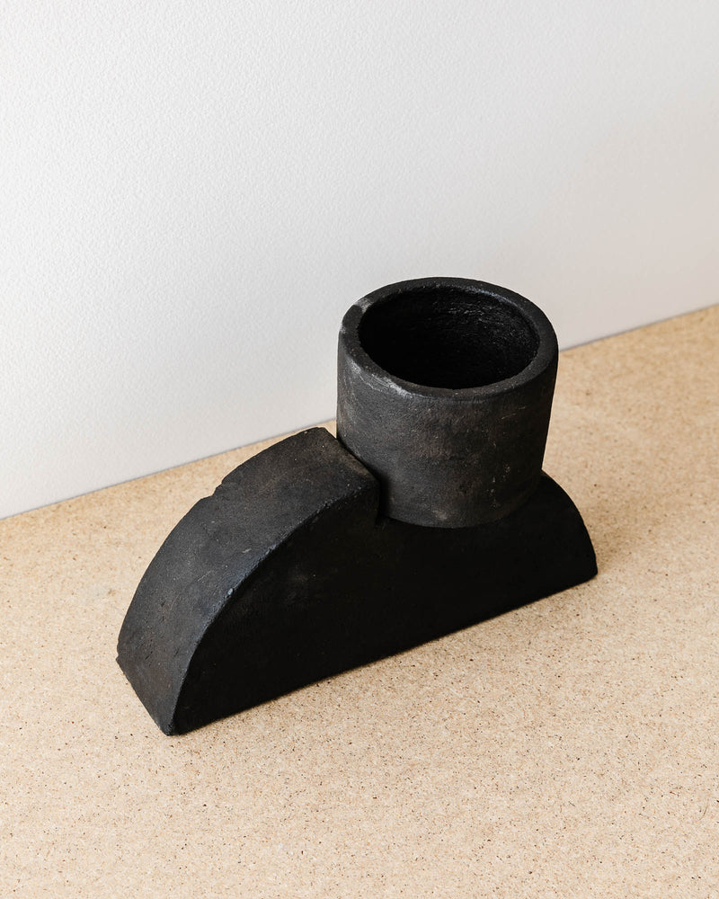 Terracotta Noir Candle Holder - Lone Fox