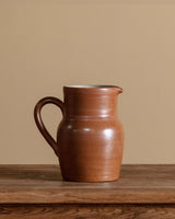 Terracotta Stoneware Pitcher, France, Early 20th Century - Lone Fox