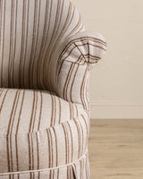 Pair of French Napoleon III Style Library Chairs, 1940's