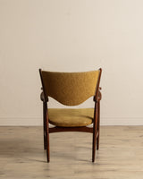 Sculptural Armchair Manner of Finn Juhl, Denmark, 1940's