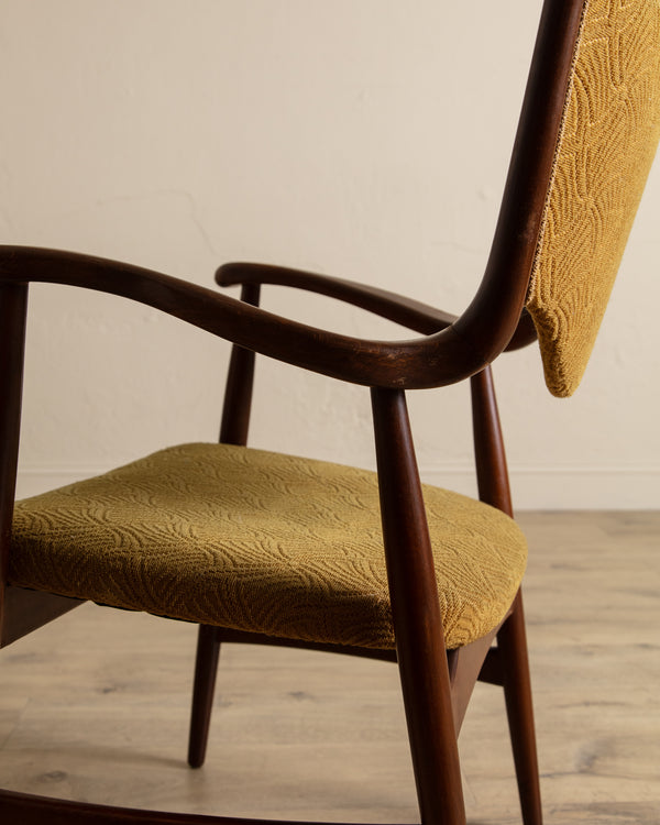 Sculptural Armchair Manner of Finn Juhl, Denmark, 1940's