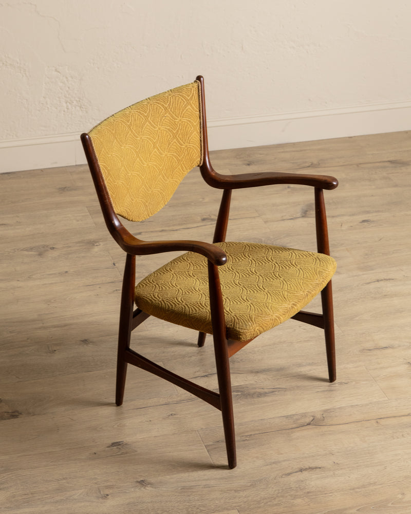 Sculptural Armchair Manner of Finn Juhl, Denmark, 1940's
