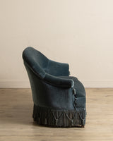 Napoleon III Style Mohair Settee w/ Fringe, France, 1920's