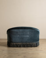 Napoleon III Style Mohair Settee w/ Fringe, France, 1920's
