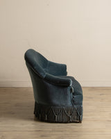 Napoleon III Style Mohair Settee w/ Fringe, France, 1920's