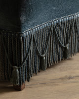 Napoleon III Style Mohair Settee w/ Fringe, France, 1920's