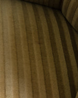 Danish Striped Mohair Banana Sofa, Denmark, 1950's