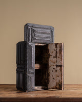 Early 19th Century Tramp Art Wall / Tabletop Cabinet