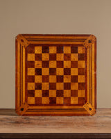American Folk Art Inlaid Checkerboard, 19th Century