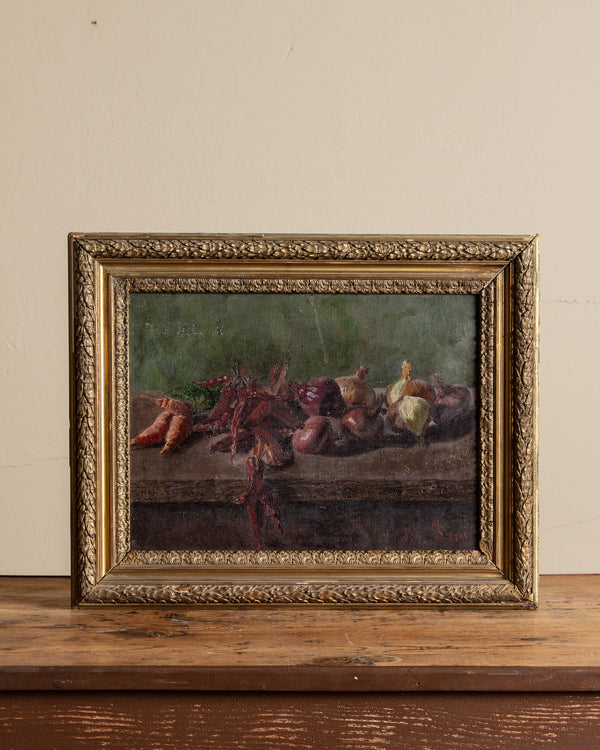 Austrian School Still Life Oil Painting, Signed 1902