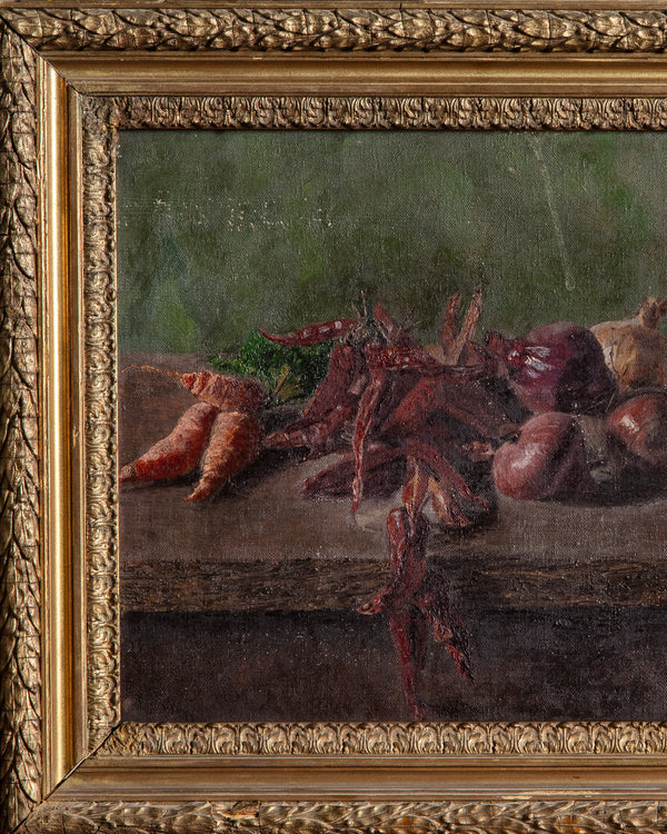 Austrian School Still Life Oil Painting, Signed 1902