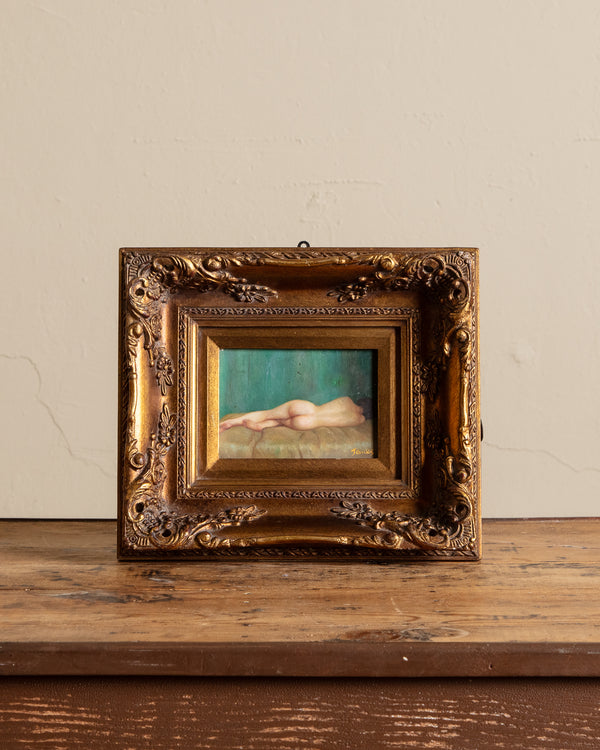 Stunning French Nude Oil Painting in Chunky Gilt Frame