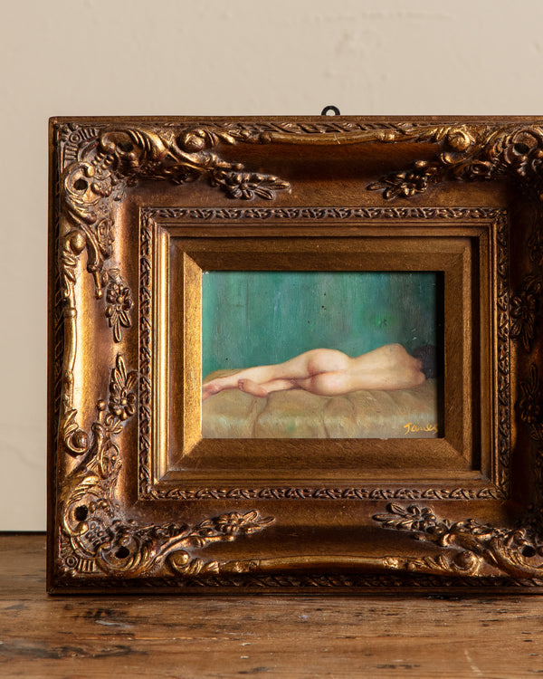 Stunning French Nude Oil Painting in Chunky Gilt Frame