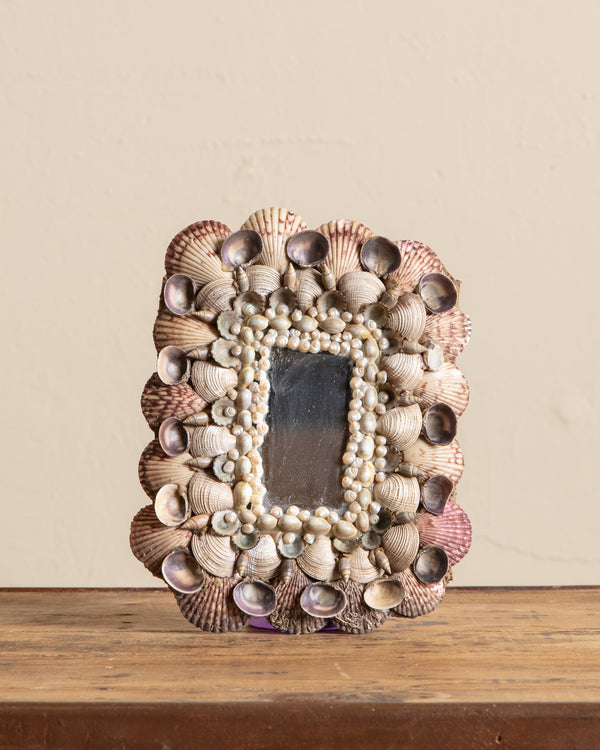 Small Shell Encrusted Hanging Mirror, Mexico
