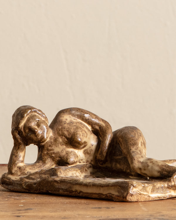 Studio Pottery Reclining Nude Figure
