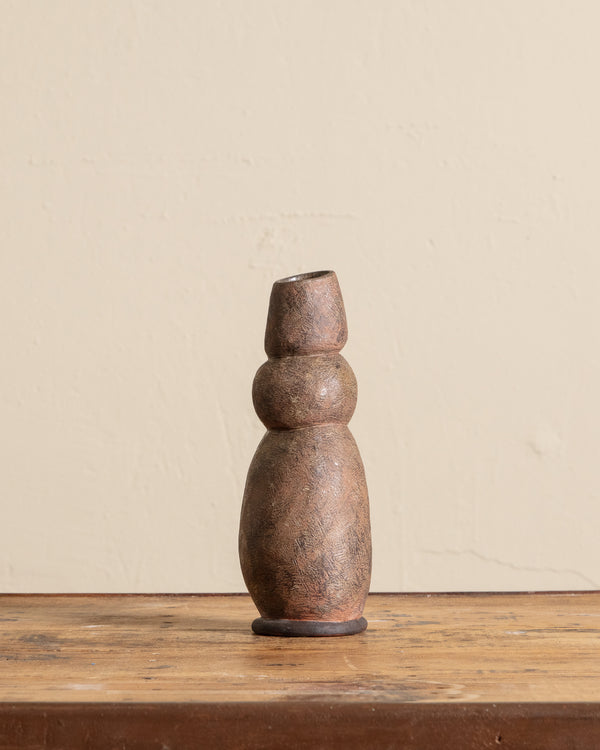 Studio Pottery Bubble Vase, Signed 1964