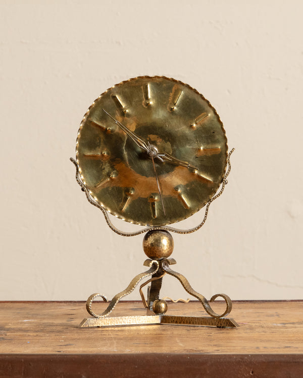 Art Deco Amsterdam School Tabletop Clock by Jacob Palmtag, 1920's