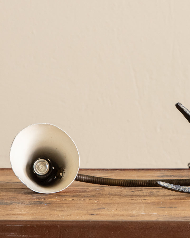 Stilnovo Style Red Metal Desk Lamp, Italy, 1950's