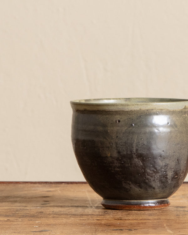 Green Studio Pottery Bowl, Signed