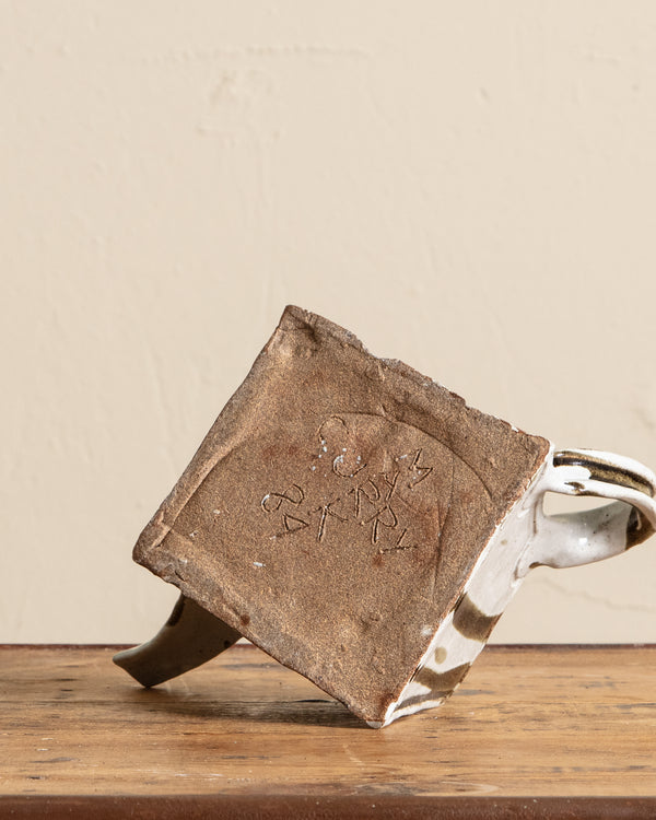 Cubist Studio Pottery Art Teapot, Signed, 1984