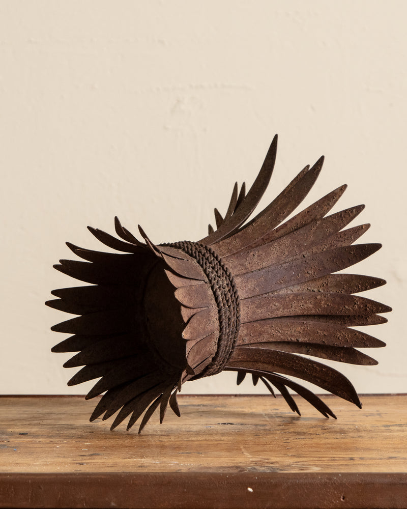Rustic Wheat Candle Holder / Planter