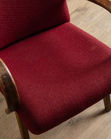 Pair of Jaroslav Smidek Beech Lounge Chairs, Czechoslovakia, 1970's