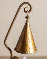 Spanish Wrought Iron Brutalist Table Lamp, France, 1950's